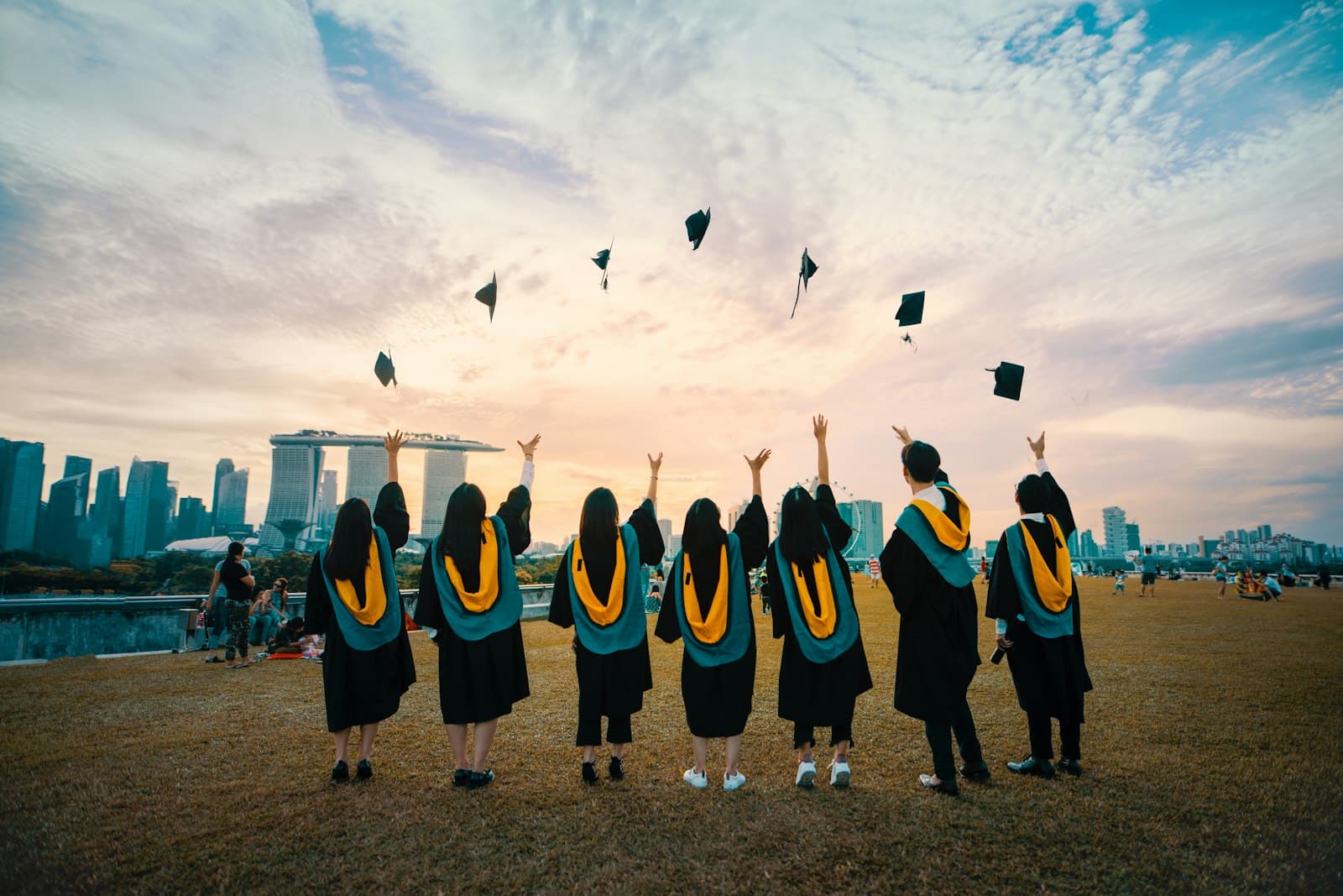 Students on campus abroad